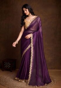 Aureate – Royal purple Festive Wear Saree